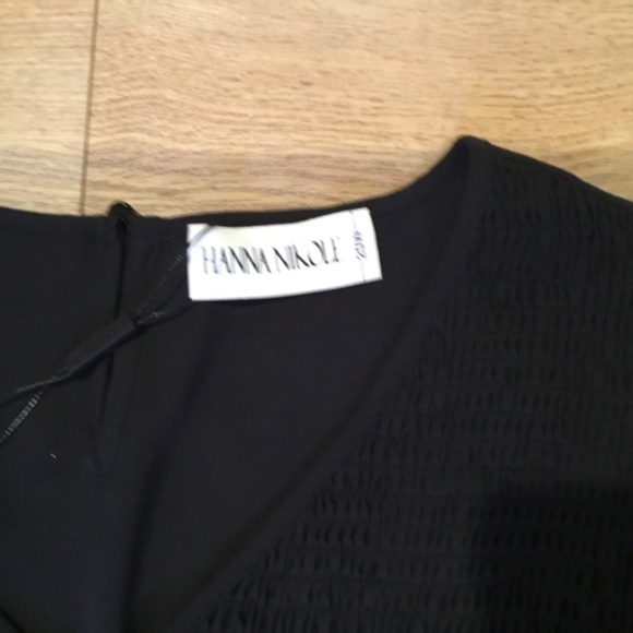 Women's Plus Size V Neck Smocked A-Line Maxi Tired Dress With Pockets - Picture 7 of 8